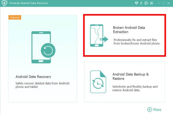 Cochez la case avec Broken Android Data Extraction