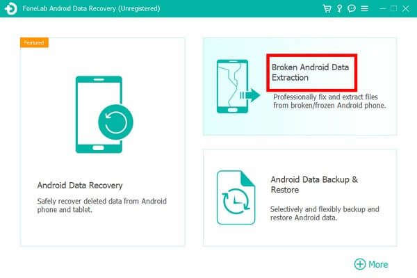 Elija la extracción de datos de Android rotos