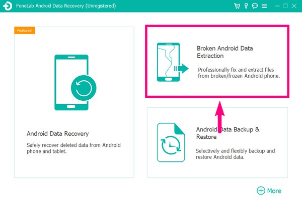 选择破碎的 Android 数据提取