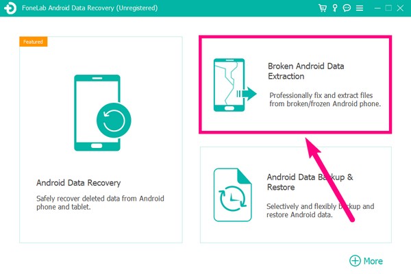 Choisissez la fonction d'extraction de données Android cassée