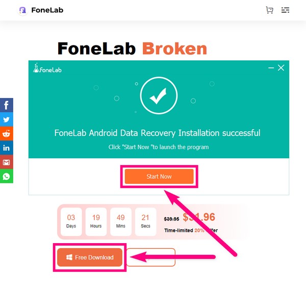 Trouvez l'onglet Téléchargement gratuit