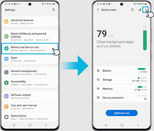 Tap Three Dots Button