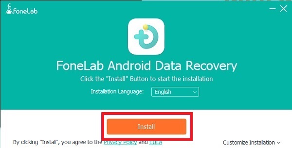 install FoneLab Broken Android Data Extraction