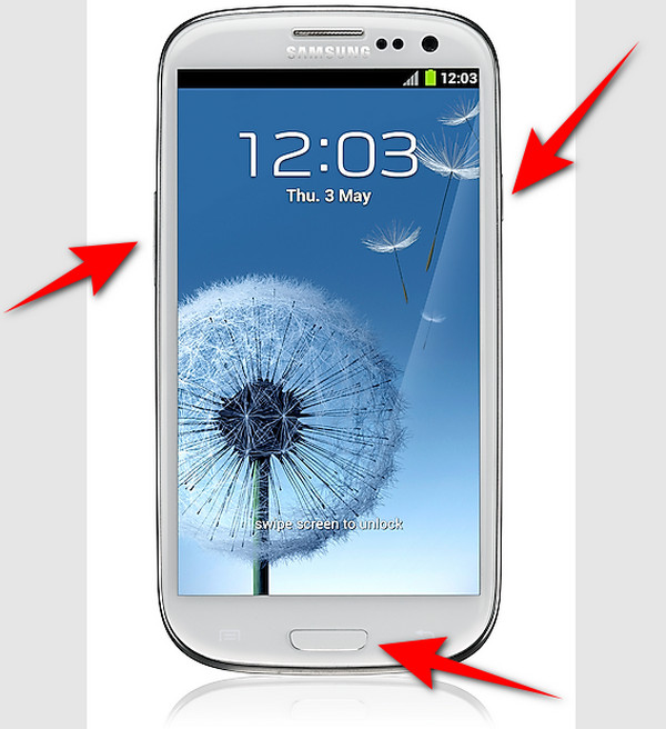 Pour réinitialiser le téléphone Samsung avec le bouton Accueil