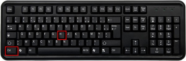 check history on chrome using keyboard shortcut