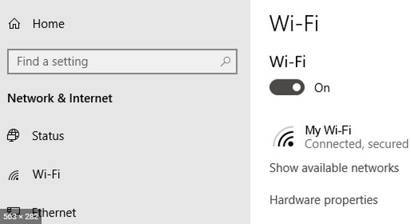 Check the Network Connection