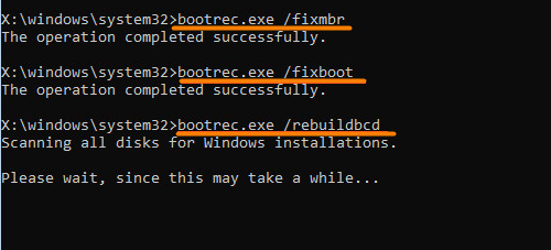 Rebuild BCD Configuration