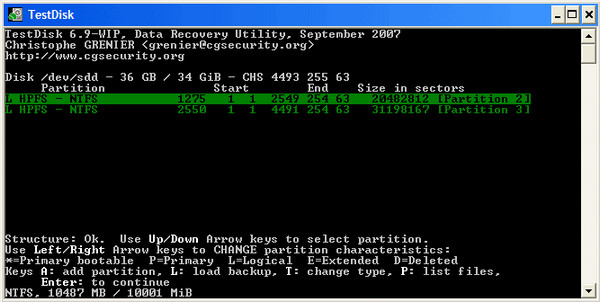 Testdisk