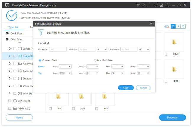 il data retriever sceglie i dati