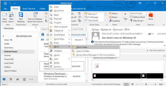 recuperare le e-mail cancellate da Outlook