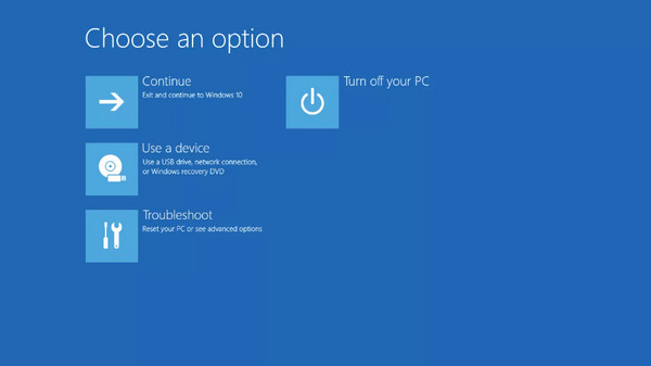 Click Troubleshoot Button