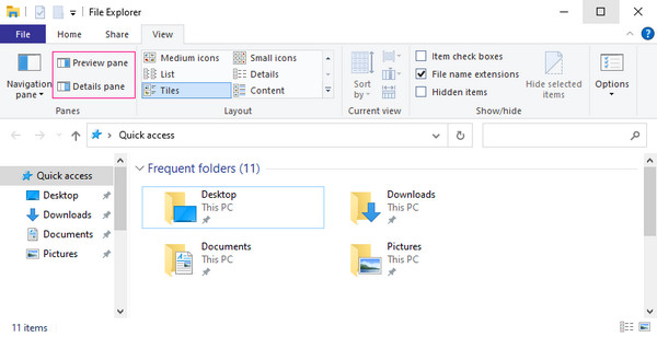 Turn‑Off Preview And Details Pane
