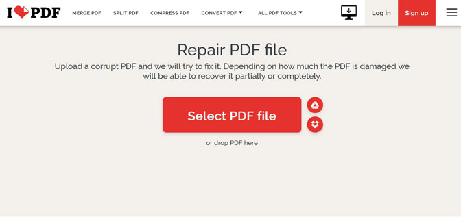 Исправить поврежденный PDF