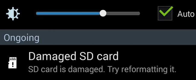 fix damaged sd card