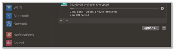 Click Options Button