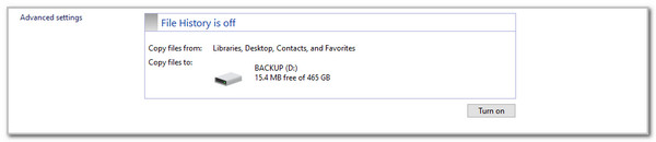 Click Turn on Button