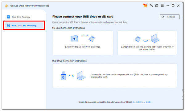 Click Usb Sd Card Recovery Button