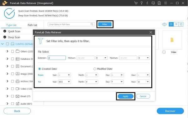 filtreringsdata