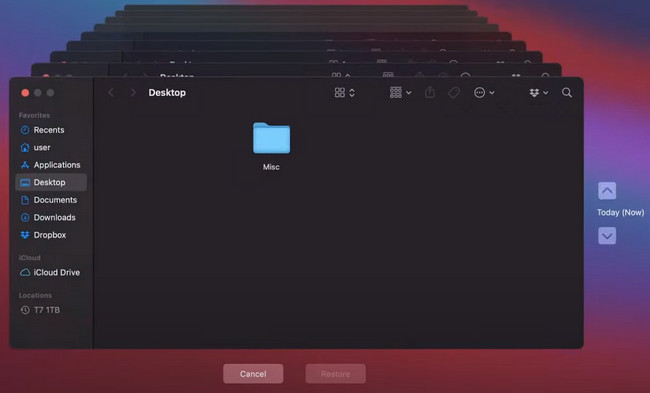 type in Time Machine