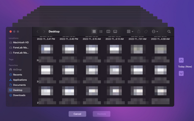 Recover Mac HD Data via Time Machine