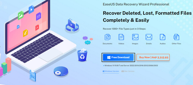 Az EaseUS Data Recovery Wizard Professional