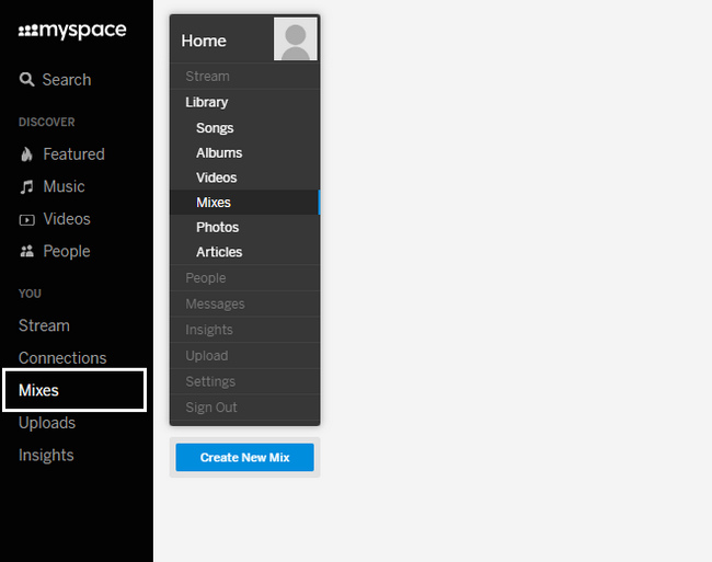 Go to Mixes Section