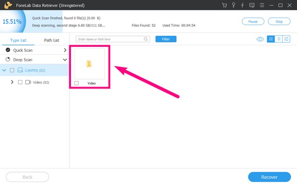 Click the Video folder
