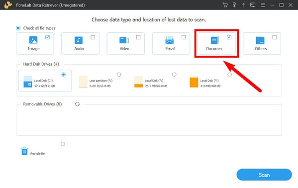 Choose the Document file