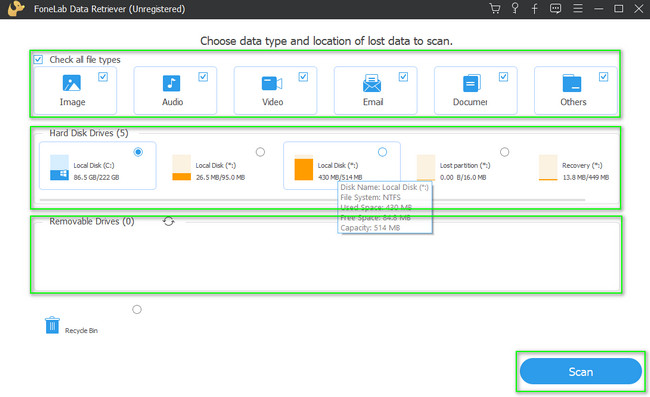 clicking the Hard Disk Drives and Removable Drives