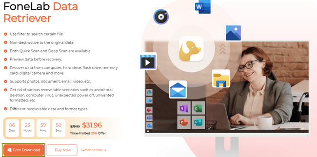 Tick the Free Download button
