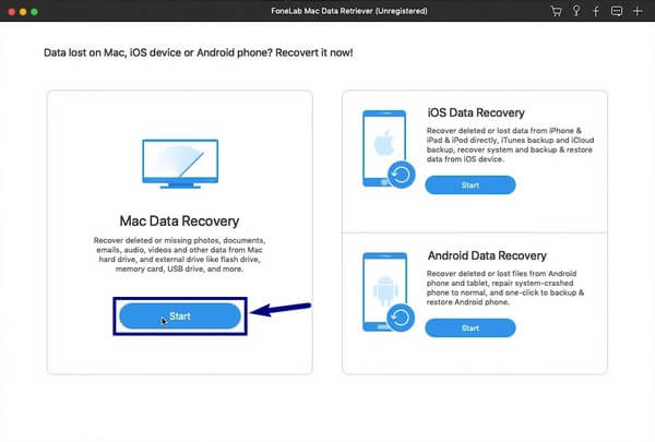 låter dig återställa filer från Macs lagringsenheter