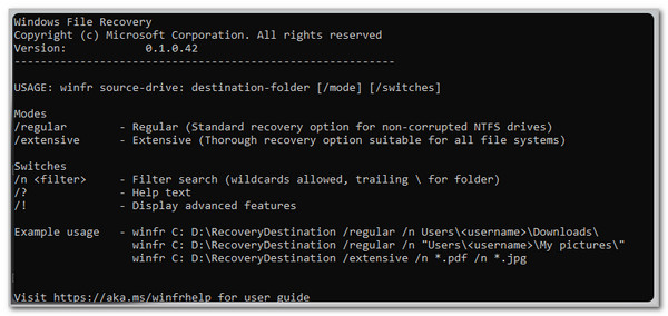 Enter Data Recovery Code