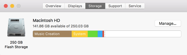 free up mac storage space