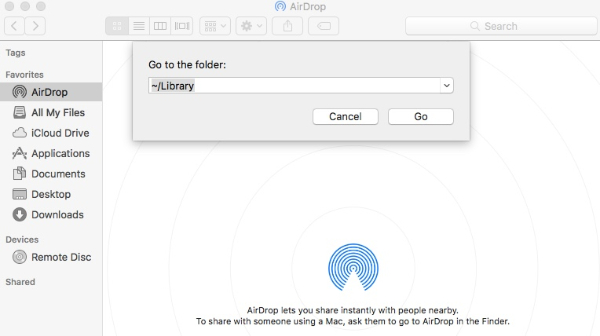 go to library folder
