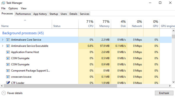 End Backup Tasks