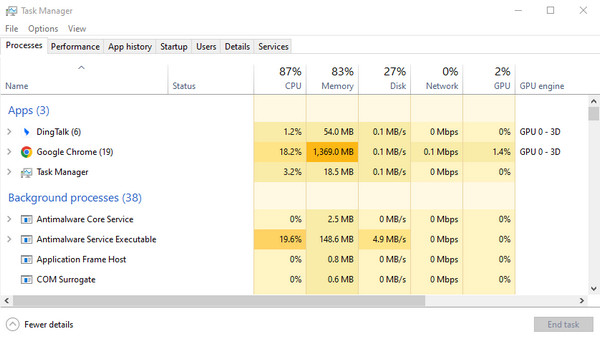 Force Quit With Task Manager