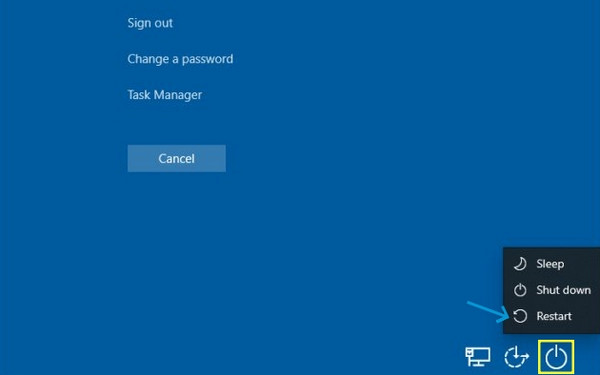 Restart Windows Using Keyboard Shortcut
