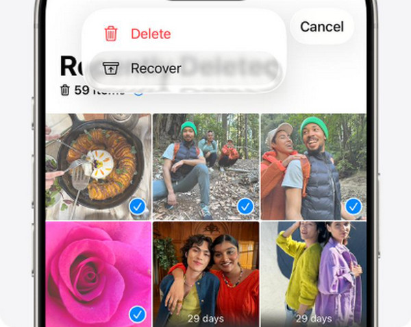 Tap Recover Button