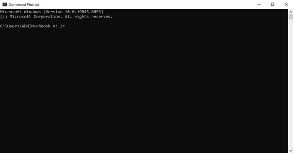 Recover Photos Through Chkdsk