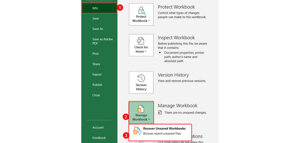 access manage workbooks