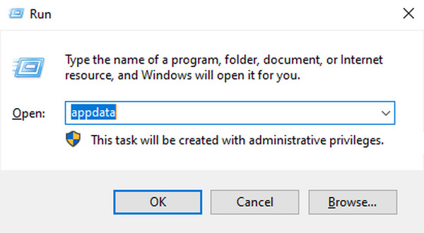 透過 Appdata Windows 運行手動查找