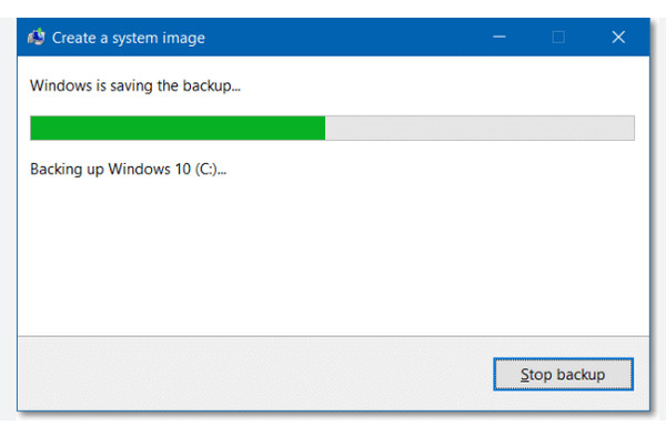 Click Create System Image