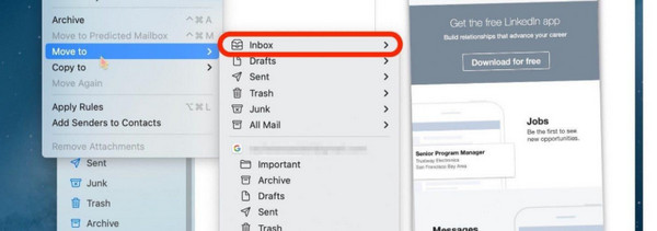 Select Move To Button