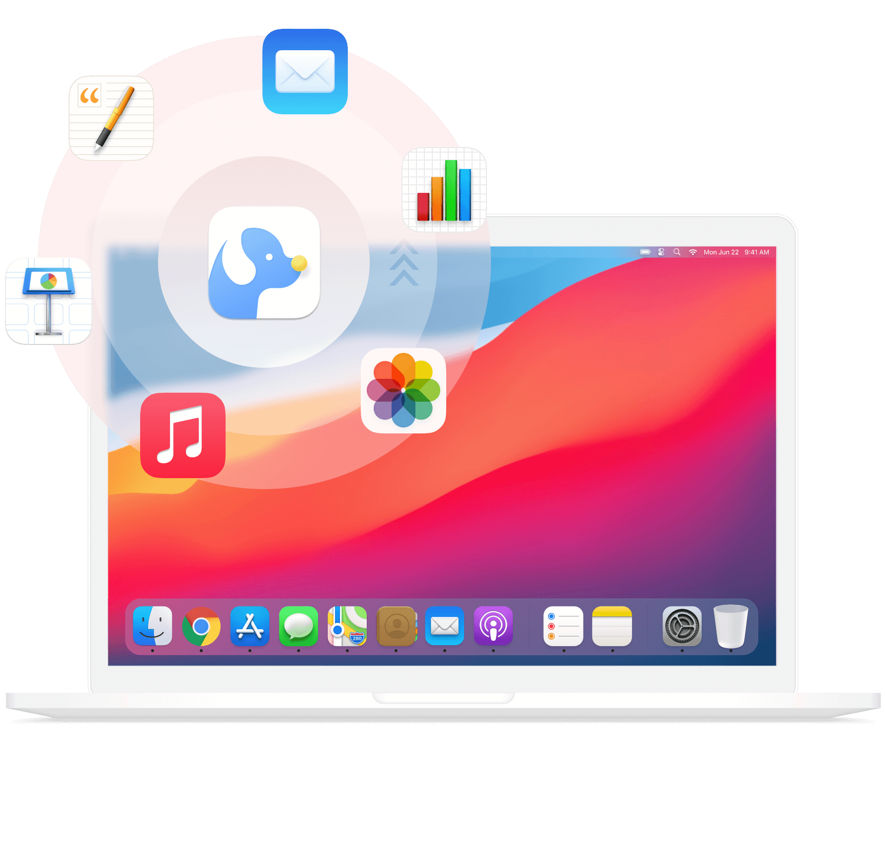 FoneLab Mac Data Retriever Настольный баннер для Mac