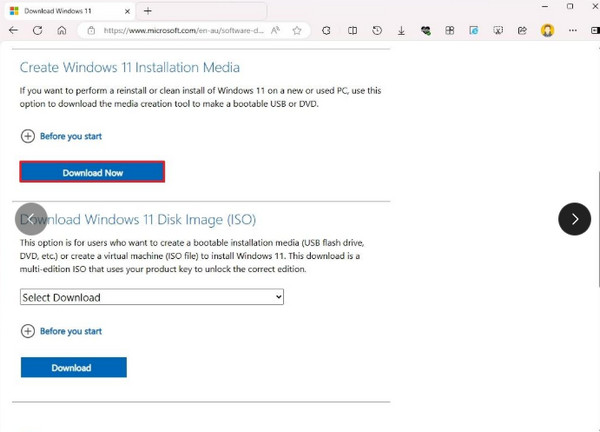 Click Download Now Button