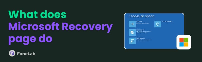 Microsoft Recovery Page