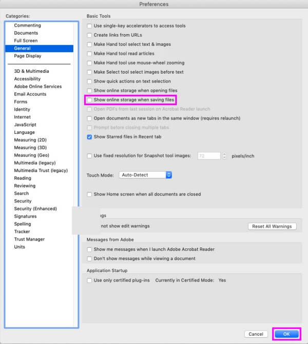 Arreglar PDF no guardará los cambios