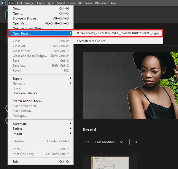 Open Recent Tab