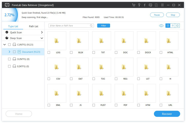 ワードパッドの関連情報をプレビュー