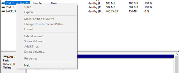Choose Change Drive Letter And Paths Button